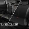 imageCAR PASS Line Rider Sporty Front Seat CoversGray Car Seat Covers Two Front Seats Only Airbag CompatibleUniversal Fit SedansCarsVansSUVTruckBlack and GrayBlack Gray Rear