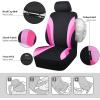 imageCAR PASS Line Rider Sporty Front Seat CoversGray Car Seat Covers Two Front Seats Only Airbag CompatibleUniversal Fit SedansCarsVansSUVTruckBlack and GrayBlack and Pink