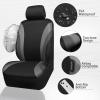imageCAR PASS Line Rider Sporty Front Seat CoversGray Car Seat Covers Two Front Seats Only Airbag CompatibleUniversal Fit SedansCarsVansSUVTruckBlack and GrayBlack Gray Full Set