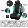 imageCAR PASS Line Rider Sporty Front Seat CoversGray Car Seat Covers Two Front Seats Only Airbag CompatibleUniversal Fit SedansCarsVansSUVTruckBlack and GrayBlack and Mint