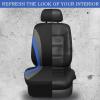imageCAR PASS Line Rider Sporty Front Seat CoversGray Car Seat Covers Two Front Seats Only Airbag CompatibleUniversal Fit SedansCarsVansSUVTruckBlack and GrayBlack and Blue