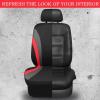 imageCAR PASS Line Rider Sporty Front Seat CoversGray Car Seat Covers Two Front Seats Only Airbag CompatibleUniversal Fit SedansCarsVansSUVTruckBlack and GrayBlack and Red