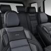 imageCAR PASS Ventilation Cooling Seat CoverLuxury Nappa Leather 5 Seat Cover with Vibrate Massage 12V Lumbar Support Seat Covers for SUVsPickupsTrucksVehicles Solid BlackGray
