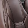 imageCAR PASS Ventilation Cooling Seat CoverLuxury Nappa Leather 5 Seat Cover with Vibrate Massage 12V Lumbar Support Seat Covers for SUVsPickupsTrucksVehicles Solid BlackBrown