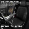 imageCAR PASS Waterproof Car seat Covers Front Seats Covers Neoprene Wetsuit AllWeather NonSlip Durable Universal Fit for SUV Sedans Trucks Vans Automotive Armrest Airbag Compatible Emboss 2 BlackBlack