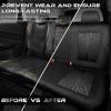 imageCAR PASS Waterproof Car seat Covers Front Seats Covers Neoprene Wetsuit AllWeather NonSlip Durable Universal Fit for SUV Sedans Trucks Vans Automotive Armrest Airbag Compatible Emboss 2 BlackSolid Black