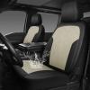 imageCAR PASS Waterproof Car seat Covers Front Seats Covers Neoprene Wetsuit AllWeather NonSlip Durable Universal Fit for SUV Sedans Trucks Vans Automotive Armrest Airbag Compatible Emboss 2 Blackblack and beige