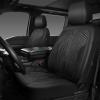 imageCAR PASS Waterproof Car seat Covers Front Seats Covers Neoprene Wetsuit AllWeather NonSlip Durable Universal Fit for SUV Sedans Trucks Vans Automotive Armrest Airbag Compatible Emboss 2 BlackAll Black
