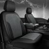 imageCAR PASS Waterproof Car seat Covers Front Seats Covers Neoprene Wetsuit AllWeather NonSlip Durable Universal Fit for SUV Sedans Trucks Vans Automotive Armrest Airbag Compatible Emboss 2 BlackBlack and grey