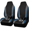 imageCAR PASS AquaShield Neoprene Waterproof Car Seat Covers for Front Seats Only High Back Bucket Seat CoverAirbag CompatibleLine Rider Seat Covers Universal Fit for Truck Van SUV Black and GrayBlack and Blue