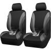 imageCAR PASS Line Rider Sporty Front Seat CoversGray Car Seat Covers Two Front Seats Only Airbag CompatibleUniversal Fit SedansCarsVansSUVTruckBlack and GrayBlack Gray EVA Waterproof