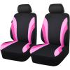 imageCAR PASS Line Rider Sporty Front Seat CoversGray Car Seat Covers Two Front Seats Only Airbag CompatibleUniversal Fit SedansCarsVansSUVTruckBlack and GrayBlack and Pink