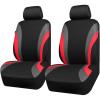 imageCAR PASS Line Rider Sporty Front Seat CoversGray Car Seat Covers Two Front Seats Only Airbag CompatibleUniversal Fit SedansCarsVansSUVTruckBlack and GrayBlack and Red