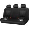 imageCAR PASS Waterproof Car seat Covers Front Seats Covers Neoprene Wetsuit AllWeather NonSlip Durable Universal Fit for SUV Sedans Trucks Vans Automotive Armrest Airbag Compatible Emboss 2 BlackSolid Black