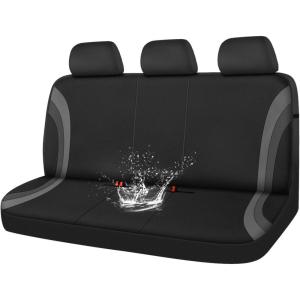 imageCAR PASS Line Rider Sporty Front Seat CoversGray Car Seat Covers Two Front Seats Only Airbag CompatibleUniversal Fit SedansCarsVansSUVTruckBlack and GrayBlack Gray Rear