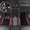 imageCAR PASS Bling Diamond Leather Steering Wheel Cover 145in15in Floor Mats Shining Rhinestone Carpet Sparkly Glitter Crystal AntiSlip Pad Fit Automotive SUV Pickup Truck Girl Women 5pcs Black SliverBlack Red