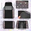 imageCAR PASS Bling Diamond Leather Steering Wheel Cover 145in15in Floor Mats Shining Rhinestone Carpet Sparkly Glitter Crystal AntiSlip Pad Fit Automotive SUV Pickup Truck Girl Women 5pcs Black SliverBlack Bedazzed