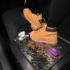 imageCAR PASS Heavy Rubber Car Floor Mats Deep Waterproof Car Mats All Weather Universal Trimto Fit Automotive Floor Mats for Car SUV Truck Van Durable Floor Liners Solid Blackblack purple