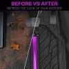 imageCAR PASS Heavy Rubber Car Floor Mats Deep Waterproof Car Mats All Weather Universal Trimto Fit Automotive Floor Mats for Car SUV Truck Van Durable Floor Liners Solid Blackblack purple