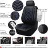 imageCAR PASS 3D Foam Faux Leather Car Seat Covers Front SeatsWaterproof Leather Front Seat Cover for CarUniversal Fit AntiSlip for SUV Truck Sedan AutomotiveArmrest Airbag CompatibleBlack and RedBlack and Blue