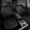 imageCAR PASS 3D Foam Faux Leather Car Seat Covers Front SeatsWaterproof Leather Front Seat Cover for CarUniversal Fit AntiSlip for SUV Truck Sedan AutomotiveArmrest Airbag CompatibleBlack and RedBlack Red Leather