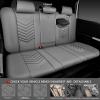 imageCAR PASS 3D Foam Faux Leather Car Seat Covers Front SeatsWaterproof Leather Front Seat Cover for CarUniversal Fit AntiSlip for SUV Truck Sedan AutomotiveArmrest Airbag CompatibleBlack and RedAll Gray