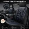 imageCAR PASS 3D Foam Faux Leather Car Seat Covers Front SeatsWaterproof Leather Front Seat Cover for CarUniversal Fit AntiSlip for SUV Truck Sedan AutomotiveArmrest Airbag CompatibleBlack and RedBlack and Blue