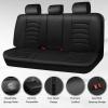 imageCAR PASS 3D Foam PU Leather Car Seat Covers Universal Seat Covers Front 2 for Trucks SUV Sedan Automotive Seat Covers Armrest Airbag Compatible Waterproof Comfortable Faux Nappa Leather Black Redblack rear