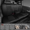 imageCAR PASS 3D Foam PU Leather Car Seat Covers Universal Seat Covers Front 2 for Trucks SUV Sedan Automotive Seat Covers Armrest Airbag Compatible Waterproof Comfortable Faux Nappa Leather Black Redblack rear