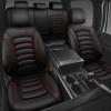 imageCAR PASS 3D Foam PU Leather Car Seat Covers Universal Seat Covers Front 2 for Trucks SUV Sedan Automotive Seat Covers Armrest Airbag Compatible Waterproof Comfortable Faux Nappa Leather Black Redblack and red