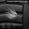 imageCAR PASS 3D Foam PU Leather Car Seat Covers Universal Seat Covers Front 2 for Trucks SUV Sedan Automotive Seat Covers Armrest Airbag Compatible Waterproof Comfortable Faux Nappa Leather Black Redblack purple