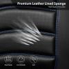 imageCAR PASS 3D Foam PU Leather Car Seat Covers Universal Seat Covers Front 2 for Trucks SUV Sedan Automotive Seat Covers Armrest Airbag Compatible Waterproof Comfortable Faux Nappa Leather Black Redblack blue