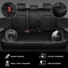 imageCAR PASS 3D Foam PU Leather Car Seat Covers Universal Seat Covers Front 2 for Trucks SUV Sedan Automotive Seat Covers Armrest Airbag Compatible Waterproof Comfortable Faux Nappa Leather Black Redblack rear