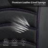imageCAR PASS 3D Foam PU Leather Car Seat Covers Universal Seat Covers Front 2 for Trucks SUV Sedan Automotive Seat Covers Armrest Airbag Compatible Waterproof Comfortable Faux Nappa Leather Black Redblack purple mesh
