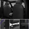 imageCAR PASS 3D Foam PU Leather Car Seat Covers Universal Seat Covers Front 2 for Trucks SUV Sedan Automotive Seat Covers Armrest Airbag Compatible Waterproof Comfortable Faux Nappa Leather Black Redblack purple