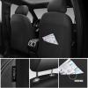 imageCAR PASS 3D Foam PU Leather Car Seat Covers Universal Seat Covers Front 2 for Trucks SUV Sedan Automotive Seat Covers Armrest Airbag Compatible Waterproof Comfortable Faux Nappa Leather Black RedBlack Gray Mesh