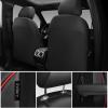 imageCAR PASS 3D Foam PU Leather Car Seat Covers Universal Seat Covers Front 2 for Trucks SUV Sedan Automotive Seat Covers Armrest Airbag Compatible Waterproof Comfortable Faux Nappa Leather Black Redblack and red front