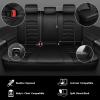 imageCAR PASS 3D Foam PU Leather Car Seat Covers Universal Seat Covers Front 2 for Trucks SUV Sedan Automotive Seat Covers Armrest Airbag Compatible Waterproof Comfortable Faux Nappa Leather Black RedBlack Gray Mesh
