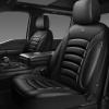 imageCAR PASS 3D Foam PU Leather Car Seat Covers Universal Seat Covers Front 2 for Trucks SUV Sedan Automotive Seat Covers Armrest Airbag Compatible Waterproof Comfortable Faux Nappa Leather Black Redall black