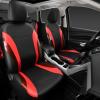 imageCAR PASS Jelly Leather Car Seat Covers Full SetWaterproof Automotive Seat Covers for Cars SUV Sedan TruckAirbag CompatibleSporty Universal Fit for Cute Women Girl Black and RedBlack and Red