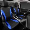 imageCAR PASS Jelly Leather Car Seat Covers Full SetWaterproof Automotive Seat Covers for Cars SUV Sedan TruckAirbag CompatibleSporty Universal Fit for Cute Women Girl Black and RedBlack and Blue