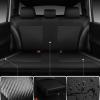 imageCAR PASS Jelly Leather Car Seat Covers Full SetWaterproof Automotive Seat Covers for Cars SUV Sedan TruckAirbag CompatibleSporty Universal Fit for Cute Women Girl Black and RedBlack Rear