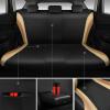 imageCAR PASS Jelly Leather Car Seat Covers Full SetWaterproof Automotive Seat Covers for Cars SUV Sedan TruckAirbag CompatibleSporty Universal Fit for Cute Women Girl Black and RedBlack Beige