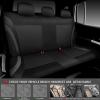 imageCAR PASS Jelly Leather Car Seat Covers Full SetWaterproof Automotive Seat Covers for Cars SUV Sedan TruckAirbag CompatibleSporty Universal Fit for Cute Women Girl Black and RedBlack Rear