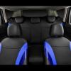 imageCAR PASS Jelly Leather Car Seat Covers Full SetWaterproof Automotive Seat Covers for Cars SUV Sedan TruckAirbag CompatibleSporty Universal Fit for Cute Women Girl Black and RedBlack and Blue