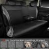 imageCAR PASS Jelly Leather Car Seat Covers Full SetWaterproof Automotive Seat Covers for Cars SUV Sedan TruckAirbag CompatibleSporty Universal Fit for Cute Women Girl Black and RedBlack