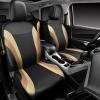 imageCAR PASS Jelly Leather Car Seat Covers Full SetWaterproof Automotive Seat Covers for Cars SUV Sedan TruckAirbag CompatibleSporty Universal Fit for Cute Women Girl Black and RedBlack Beige