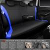 imageCAR PASS Jelly Leather Car Seat Covers Full SetWaterproof Automotive Seat Covers for Cars SUV Sedan TruckAirbag CompatibleSporty Universal Fit for Cute Women Girl Black and RedBlack and Blue