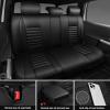 imageCAR PASS Nappa Leather Car Seat Covers Front Seats Luxury Seat Protector for Cars Waterproof AntiSlip Seat Cushion Armrest Compatible Airbag Universal for Sedan SUV Pickup Truck Auto Black RedBlack 5 Seats