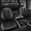 imageCAR PASS Nappa Leather Car Seat Covers Front Seats Luxury Seat Protector for Cars Waterproof AntiSlip Seat Cushion Armrest Compatible Airbag Universal for Sedan SUV Pickup Truck Auto Black RedBlack